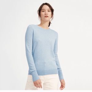 Everlane Cashmere Crew Pale Blue Heather
